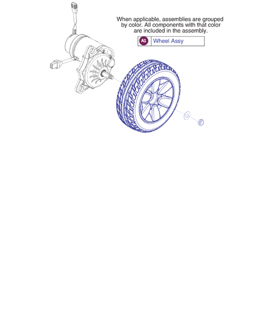 Wheel Assy Flat Free