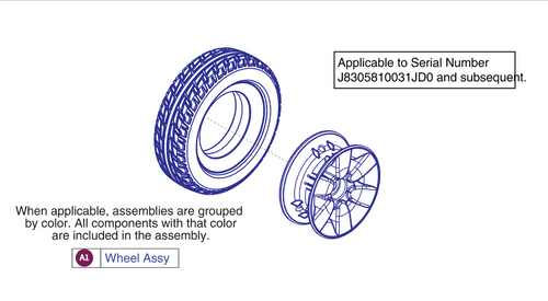 Wheel Assy - Flat-free, Gen 3
