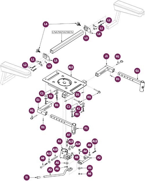Friction Lock-DLX Contour, Front Riggings