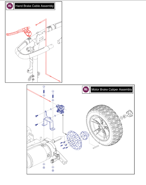 Motor Brake Caliper Assy