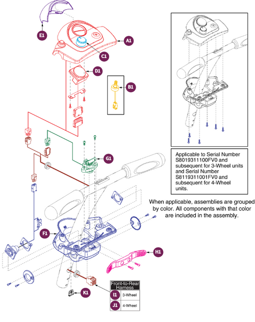 Console w/XLR Port Assy,w/XLR,M# End in 1007-1014