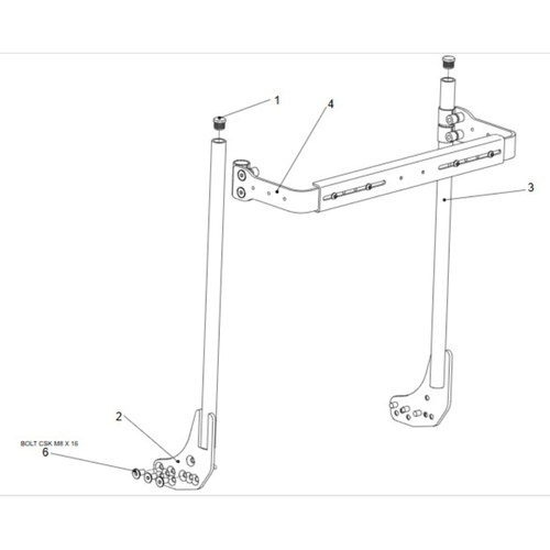 Rehab Fixed Canes ASP For STD Arms