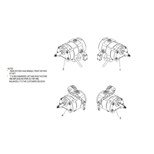Motor Spares X8 after S/N 80A23073742S