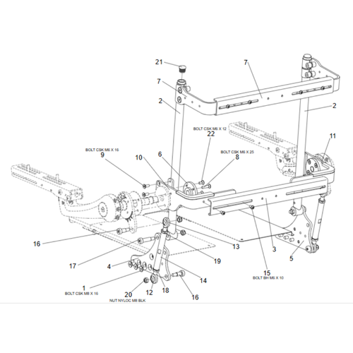 Rehab Fixed Canes ASP Flexi Arms