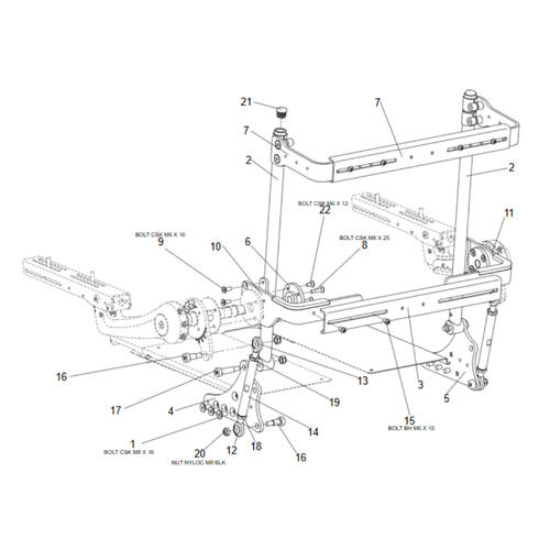 REHAB FIXED CANES ASP FLEXI ARMS