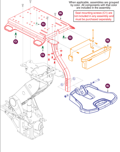 FootPlatform,Seat Interface & Under Seat Storage