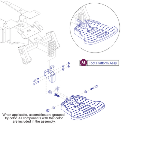 Foot Platform Assy, Select 6 Series
