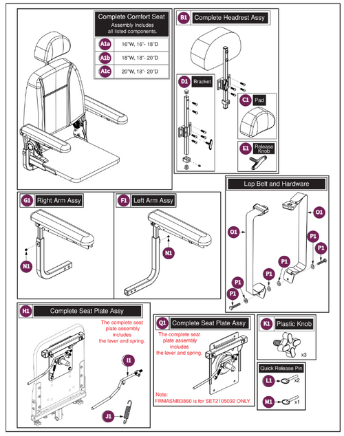 Blk Vyl,Hi-back,115°LTD Recl,SolidSeatPan,16"-20"