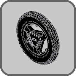 3-Spoke Hub, 12.5" Wheel