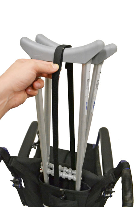 CRUTCH HOLDER FOR WHEELCHAIRS