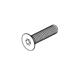SCREW,SHFH,BLACK ZINC,10-32 X 1.25"