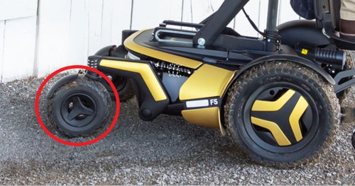 Perm-Caster Tire 210x65 Aggressive