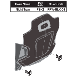 ELECTRONICS BOX,ASSY,NIGHT TRAIN,W/MOUNTING HARDWARE-A