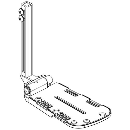 FOOTPLATE,ASSY,5" X 8",CAST,10"-16" LENGTH,RIGHT-A