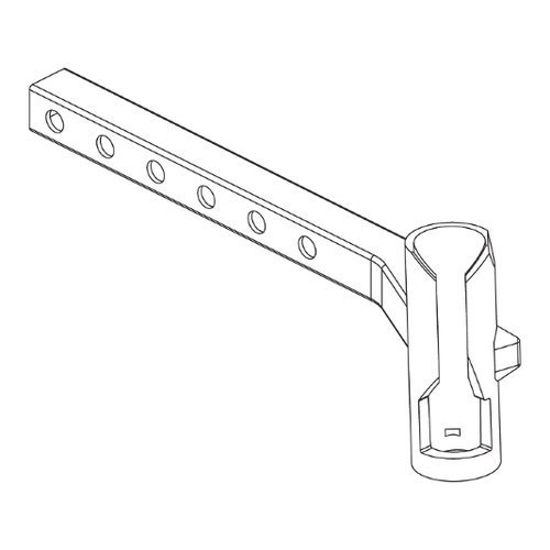 LEGREST HANGER WELDMENT,TAPER PIN,UNIVERSAL SEAT FRAME,OFFSET,RIGHT,E-1000-141