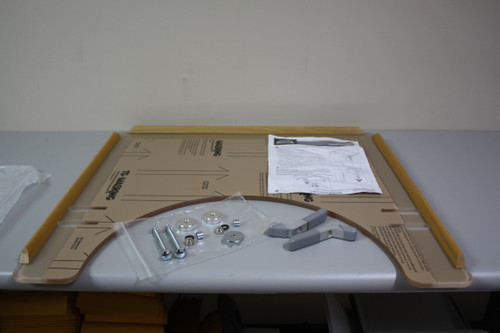 Sunrise Medical/Quickie Full Clear Lap Tray with Wood Trim, Adjustable Hardware
