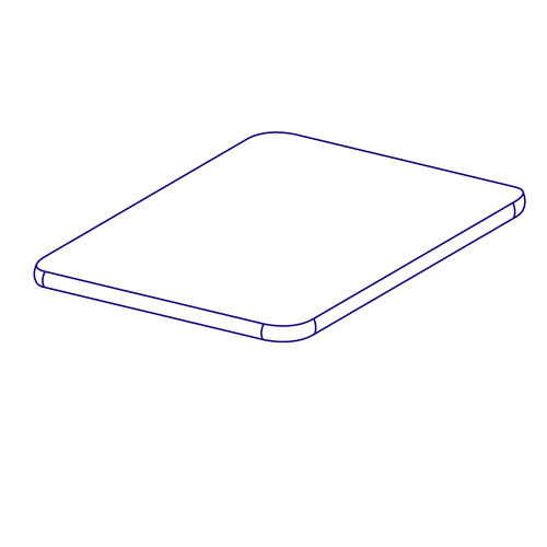 SEAT BASE,SOLID SEAT PAN,BLACK,VINYL,28"W,24"D,DLX CONTOUR