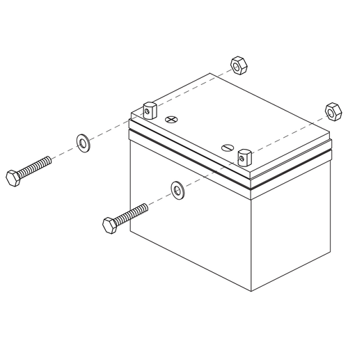 BATTERY, GEL, 12V, 43.2AH (C/5), 22NF