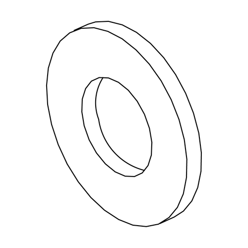 WASHER, FLAT, TYPE A, .312 N X .688 OD X .065 THK, ASTM F844, BZ-D
