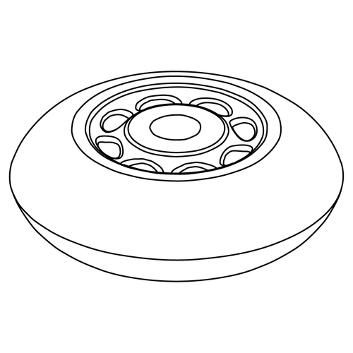 WHEEL,ANTI-TIP,BLACK,3" DIAMETER-L