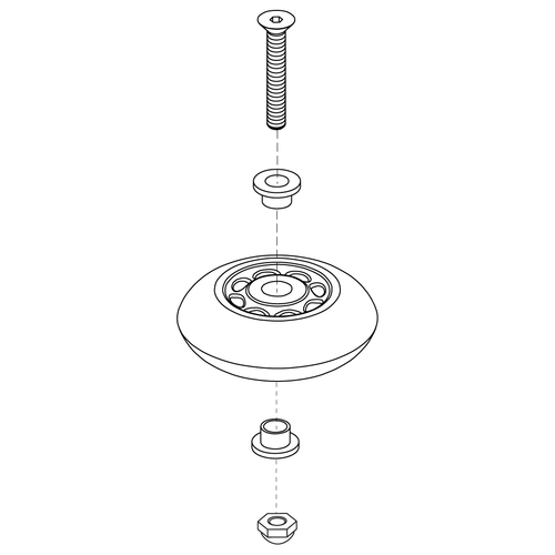 WHEEL,ASSY,BUMPER,ANGLE ADJUSTABLE FOOTPLATE-K