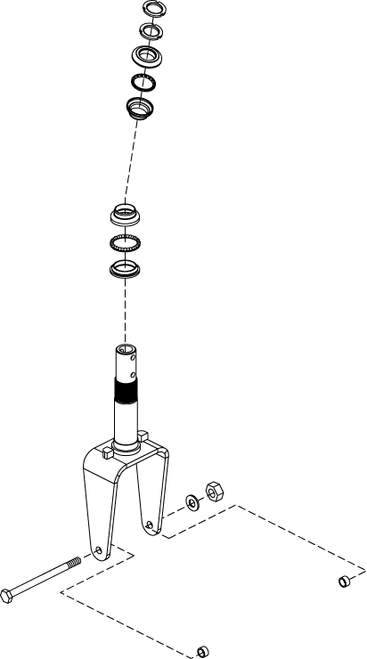 FORK,ASSY,WITHOUT HOLES,3 WHEEL,SC40E