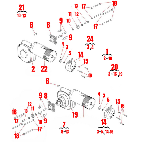 M300 HD Drive Motor Assemblies
