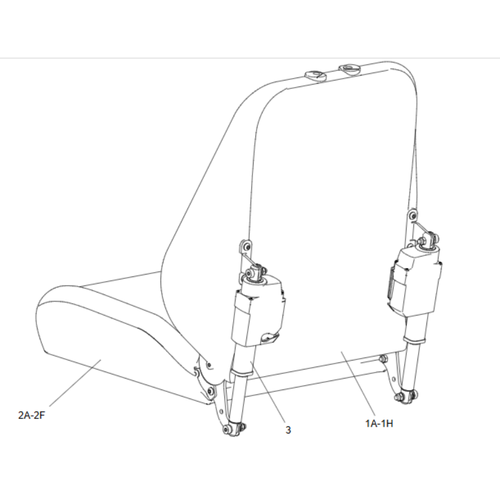 MPS PWR Rec MPS Seat For STD Arms
