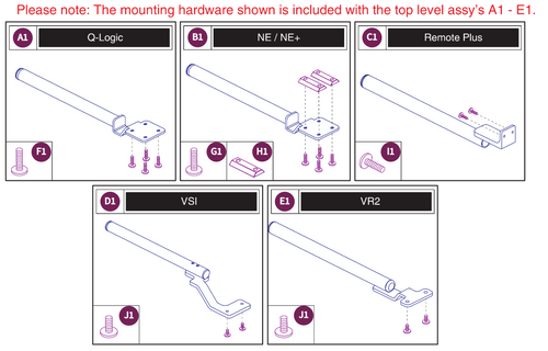 Fixed Joystick Mounts, Quantum Joysticks