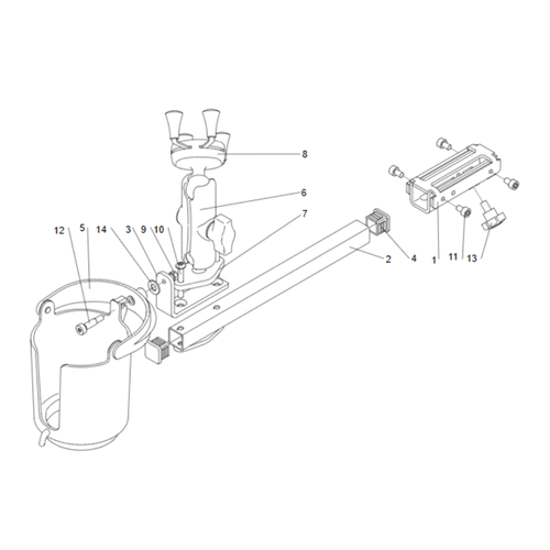 RAM CUP HOLDER WITH PHONE HOLDER
