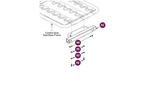 LegrestHanger/Receiver,ComfortSeat,CloverLeafFrame