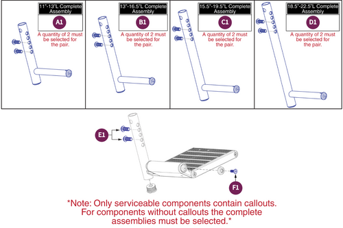 Standard Lower Ext. Style#8 Swing-away