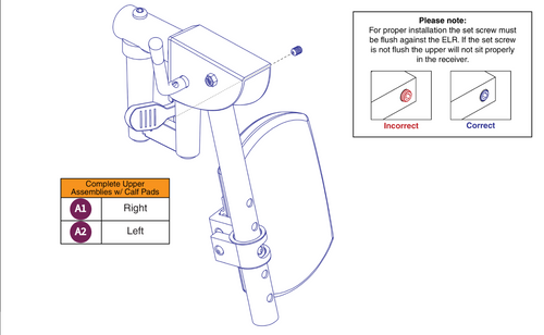 Heavy Duty ELR Upper w/Calf Pad