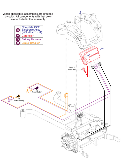 GC2 Electronic Assy,For S/N begining w/JB1 or JB3