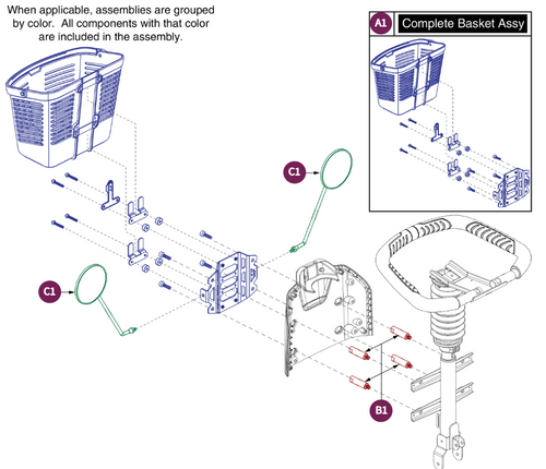 Basket Assy, Pursuit Sport-MV714