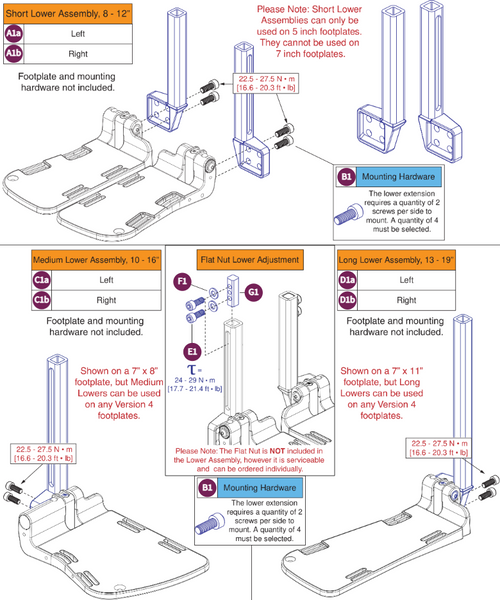 Version 4 AFP & Center Mount Lower Extensions