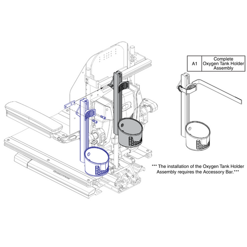 Oxygen Tank Holder, TB3 Style