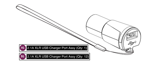 XLR USB Charger Port