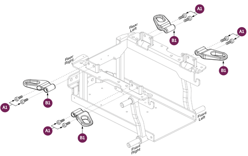 Transit Loop Assy, Jazzy 600 ES