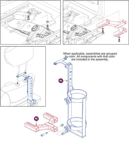 Oxygen Holder Assy, Jazzy Air2
