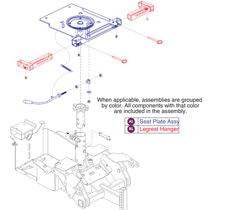 Seat Frame Assy - Clover Leaf