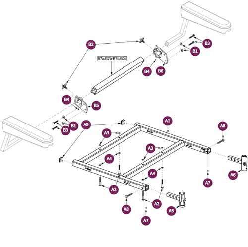 H-Frame-ELR SA Taper Pin Square H-Frame 22-28W