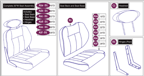 Hi-Back Vinyl, HD DLX Contour