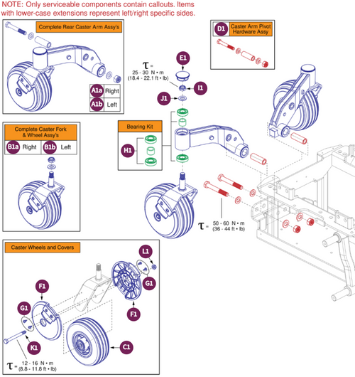 Rear Caster Arms, Q6 Edge 3