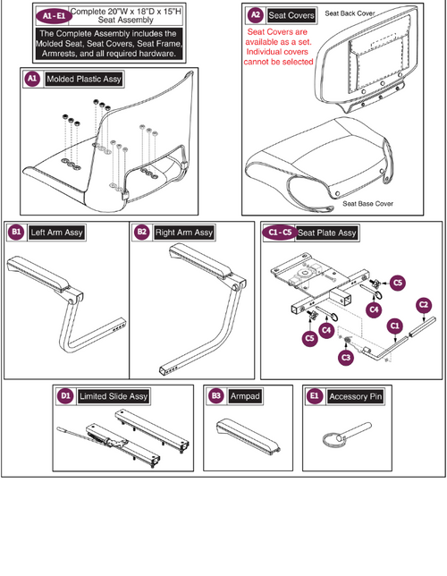 Black Vyl,Molded Plastic Seat(Shuxin)20"x18"x15"H