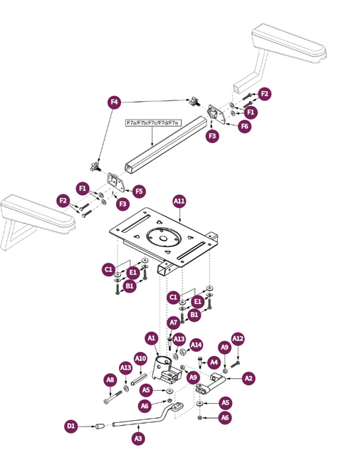 Frn Lock 16-24-DLX Cont,SolidStPan,No Frt Rigging