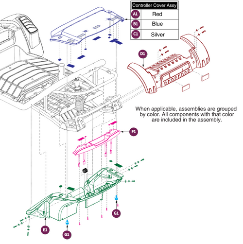 Rear Shroud Assy, Pursuit XL-S714