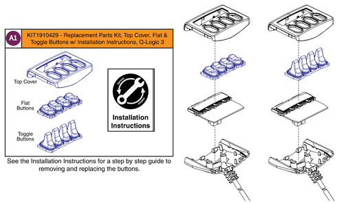 iAccess Toggle and Button Replacement Kit