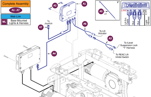 QL3 LAM2-Q-Captains w/REAC Lift & Base Mtd Lights