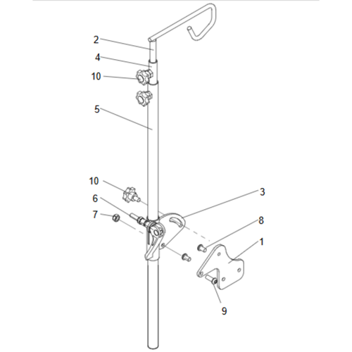 IV POLE KIT FOR REHAB